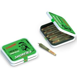 TYSON 2.0 SHORTIES 1000MG THCP+THCA+HHCP+D8 BLEND 7GMS MINI PRE-ROLLS 10CT/JAR