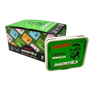 TYSON DELTA 8 SHORTIES 7GM PRE-ROLLED MINI JOINTS 10CT/ BOX