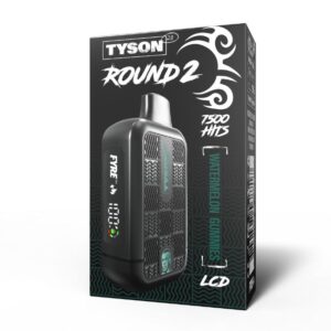 TYSON 2.0 ROUND 2  7.5K PUFFS (160ML) DISPOSABLE 10CT/BOX