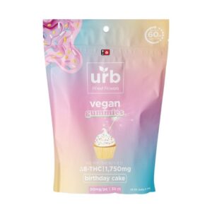 URB D8 + D10 THC 1750MG (VEGAN) GUMMIES 6CT DISPLAY