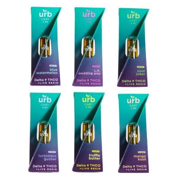 URB D9 THC-O 2GM LIVE RESIN CART 6CT/BOX