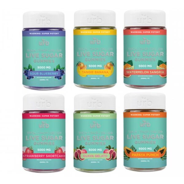 URB THCA  LIVE SUGAR GUMMIES 5000MG 6CT DISPLAY