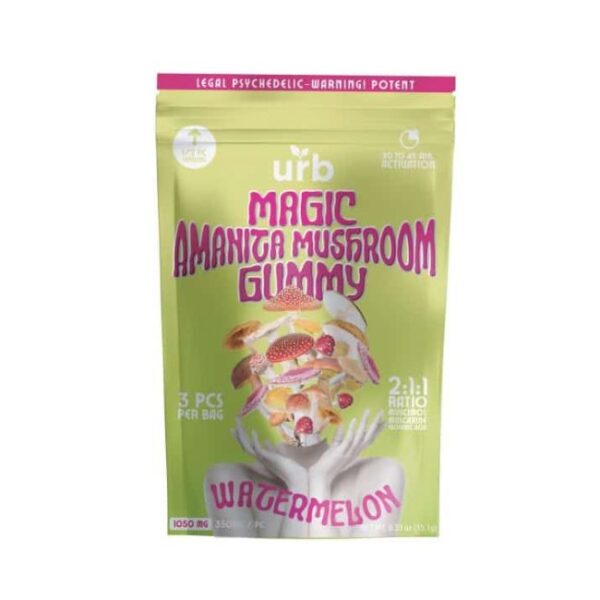 URB MAGIC AMANITA MUSHROOM GUMMIES 3PCS/BAG