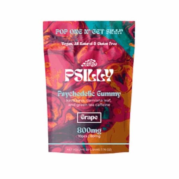 URB FINEST PSILLY (800MG) PSYCHEDELIC GUMMY GRAPE 10CT/ BOX