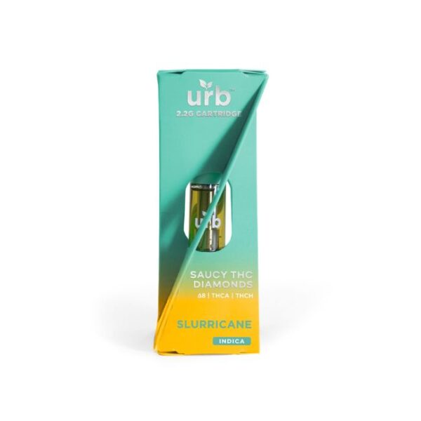 URB SAUCY THC DIAMONDS (D8+THCA +THCH) 2.2ML CARTRIDGE 6CT/BOX