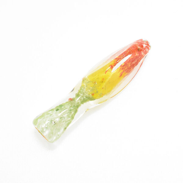GLASS 3" INCH DICORE FRYUT DOUBLIC LYME DESIGN CHILLUM