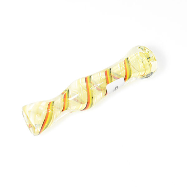 GLASS 3"INCH DICORE FRYUT DOUBLIC LYME DESIGN CHILLUM ASSORTED "VCH56"