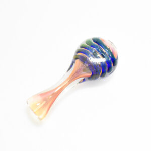3 INCH GLASS DICORE FRYUT DOUBLIC LYME DESIGN CHILLUM "VCH60"
