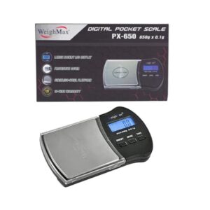 WEIGHMAX DIGITAL POCKET SCALE PX650 (650G X 0.1G)