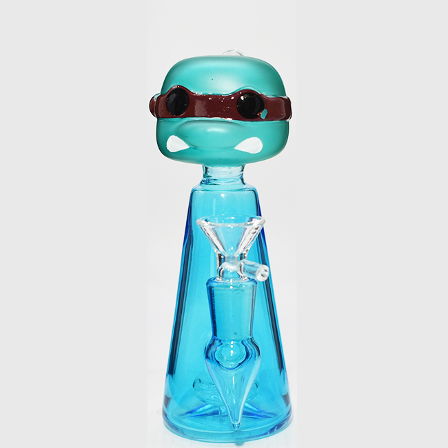 BOROSILICATE NEON WATER PIPE 6.5" HEIGHT ASSORTED COLORS "WP6043" - Image 2