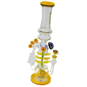 LOOKAH GLASS 18" FANCY DESIGN HEAVY DUTY WATER PIPE