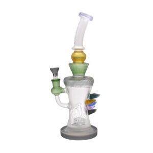 TATAOO 14" COLORFUL STONE DESIGN GLASS WATER PIPE