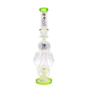 LOOKAH GLASS 18" SPRING DESIGN WITH TWO PERK WATER PIPE