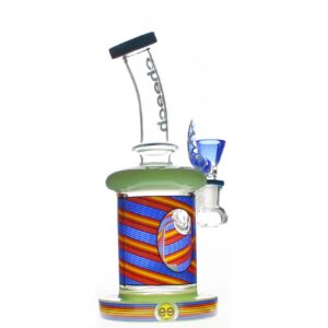 CHEECH 12" BOLINE FLAX BENT DESIGN WITH INLINE SHOWERHEAD PERC WATERPIPE