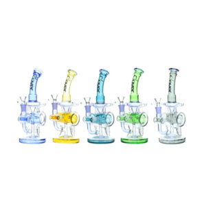 CLOVER GLASS 11" WATER PIPE