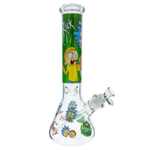14" BEAKER BONG CARTOON DESIGN WATER PIPE ASSORTED DESIGNS "WPESB2020X1.JPG"