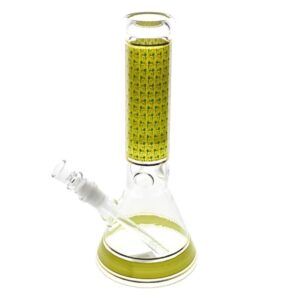 12 INCH BAKER WITH ICE CATCHER GLASS WATER PIPE ASSORTED COLORS "WPHRM110"