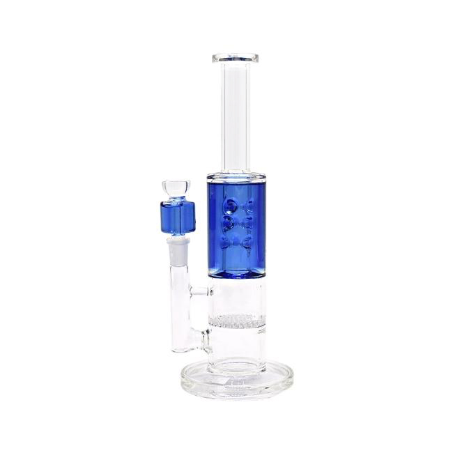 12" PERC DESIGN WITH ASH CATCHER GLASS WATER PIPE