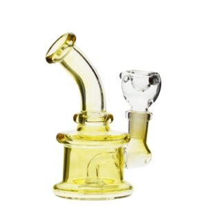 GLASS 7" ROYAL DIAMOND BENT DESIGN WITH INLINE SHOWERHEAD PERC WATER PIPE