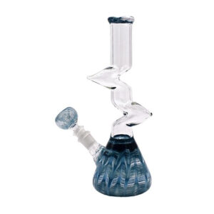 10" ZIG ZAG BEAKER GLASS WATER PIPE