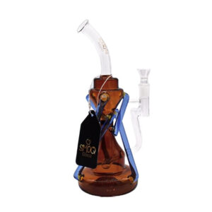 SMOQ GLASS 12" INLINE RECYCLER WATER PIPE
