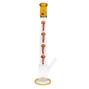SMOQ GLASS 20" FOUR SHOWER HEAD WITH ASH CATCHER WATER PIPE