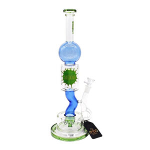 SMOQ GLASS 16" WITH SHOWER HEAD WATER PIPE