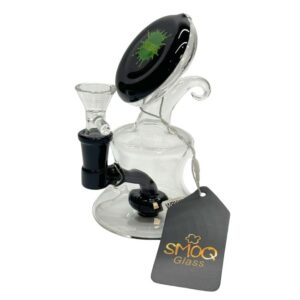 SMOQ GLASS 6" CLEAR WATER PIPE