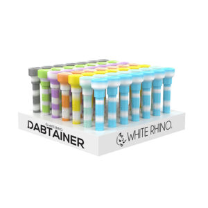 WHITE RHINO SILICONE DABTAINER GLOW IN THE DARK 49CT/BOX