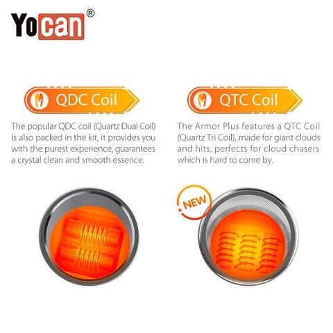 YOCAN ARMOR PLUS QUARTZ TRIPLE COIL 5PC/PK