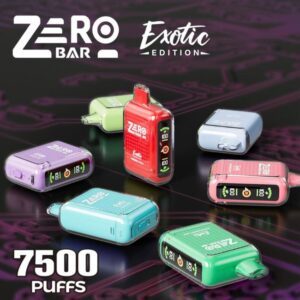 ZERO BAR 0% EXOTIC EDITION DISPO (65ML) 7.5K PUFFS 5CT/ BOX