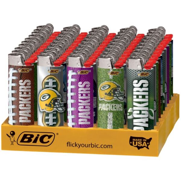 BIC LIGHTER GAME SERIES GREEN BAY PACKERS 50CT DISPLAY