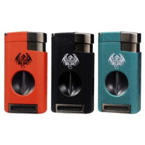 SPECIAL BLUE CATALYST PRO TRIPLE FLAME TORCH LIGHTER WITH BUILT-IN CIGAR CUTTER - SINGLE