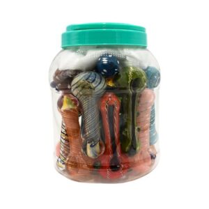 4.5" MIX PREMIUM QUALITY HAND PIPE 20CT/JAR