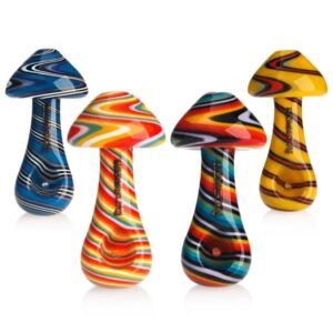 PHOENIX STAR MUSHROOM PIPE 3.5" AMERICAN COLOR ROD HAND PIPE
