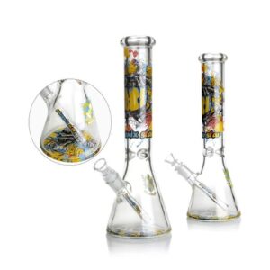 PHOENIX STAR 14 INCHES 7MM THICK BEAKER WATER PIPE DECALS
