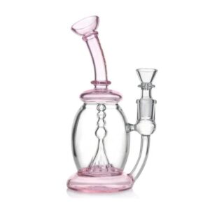 PHOENIX STAR FAB EGG WATER PIPE WITH SHOWERHEAD PERC 8 INCHES