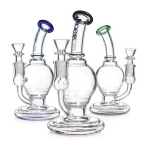 PHOENIX STAR GLASS WATER PIPE WITH HONEYCOMB PERC 8 INCHES