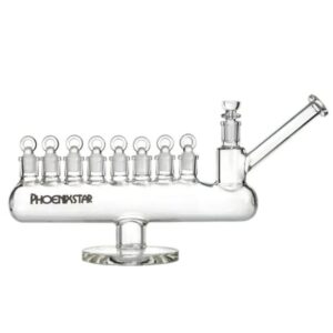 PHOENIX MENORAH WATER PIPE WITH EIGHT 14MM JOINT