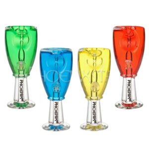 PHOENIX STAR 4" GLYCERIN COIL GLASS HANDPIPES