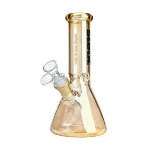 8 INCH HOLOGRAPHIC RAINBOW BEAKER GLASS WATER PIPE