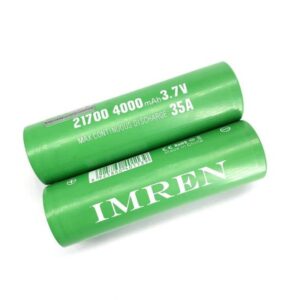 IMREN 21700 4000mAh 3.7V 35A GREEN BATTERY 2CT/PACK