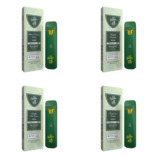 HIDDEN HILLS BUSSIN BLEND THC-P ULTRA D9 LIVE ROSIN BAR 2GM DISPO 5CT/ BOX