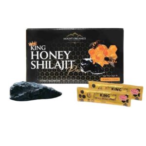 KING HONEY SHILAJIT PLUS MOUNT ORGANICS IMPROVE SEXUAL ENERGY & STAMINA LAB TESTED 15GM X 10 SACHETS PER BOX