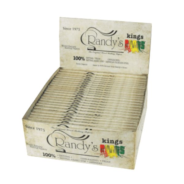 RANDYS ROOTS WIRED NATURAL HEMP ROLLING PAPER 25CT/ BOX