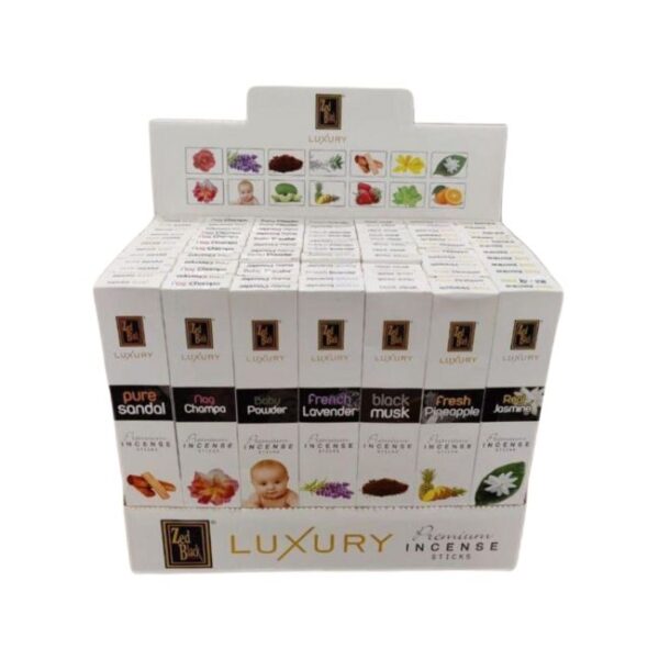 ZED BLACK LUXURY PREMIUM INCENSE 84CT DISPLAY