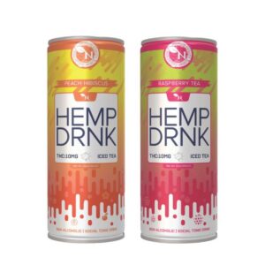 HEMP DRINK BY AGFN D9 + CBD 12OZ ICED TEA 10MG THC 50MG TOTAL CANNABINOIDS 24CT/CASE