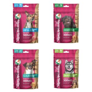 HEMP & TAILS BY AGFN CBD INFUSED 300MG DOG TREATS 60CT/ BAG