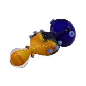 4.5'' COLOR TUBE DONUT MULTI MARBLE HAND PIPE