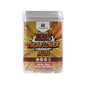 CUREVANA ZAZS THCA 4OZ (114GM) FLOWER JAR